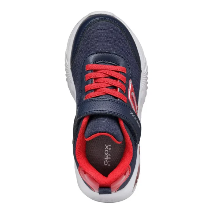 Geox Boys Trainer J Assister J45DZC Navy/Red - Image 2