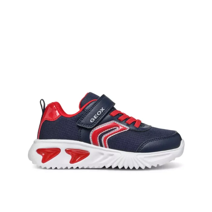 Geox Boys Trainer J Assister J45DZC Navy/Red - Image 3