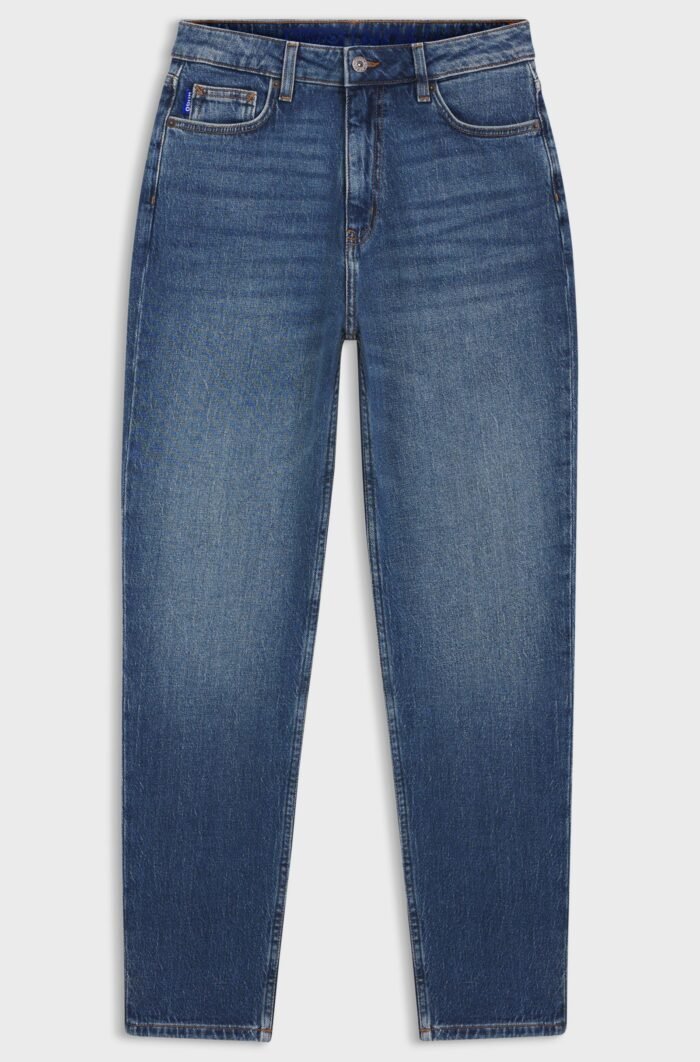 Mom jeans in medium-blue stretch denim - Image 6