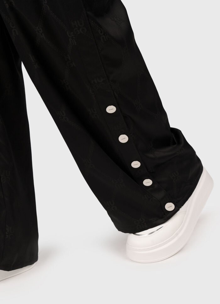 HUGO HACELIA trousers with monogram logo - Image 5