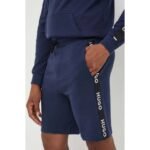 Hugo Casual cotton shorts 50496996 blue - Image 3