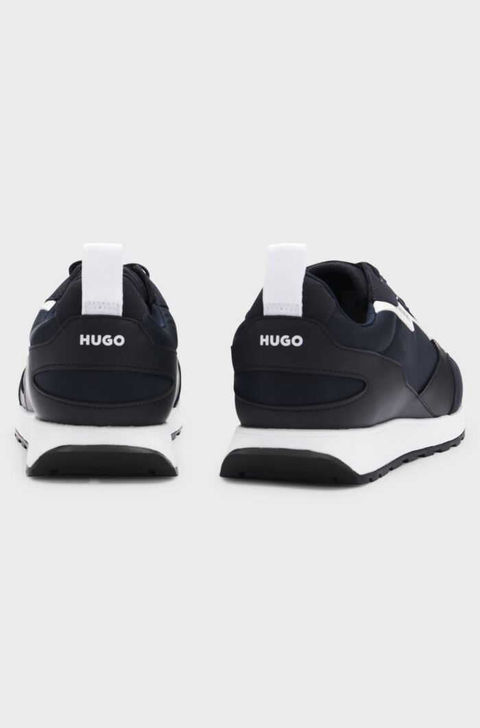 Mixed-material trainers with branded accents1 - Image 5