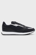 Mixed-material trainers with branded accents1 - Image 4