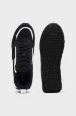 Mixed-material trainers with branded accents1 - Image 2