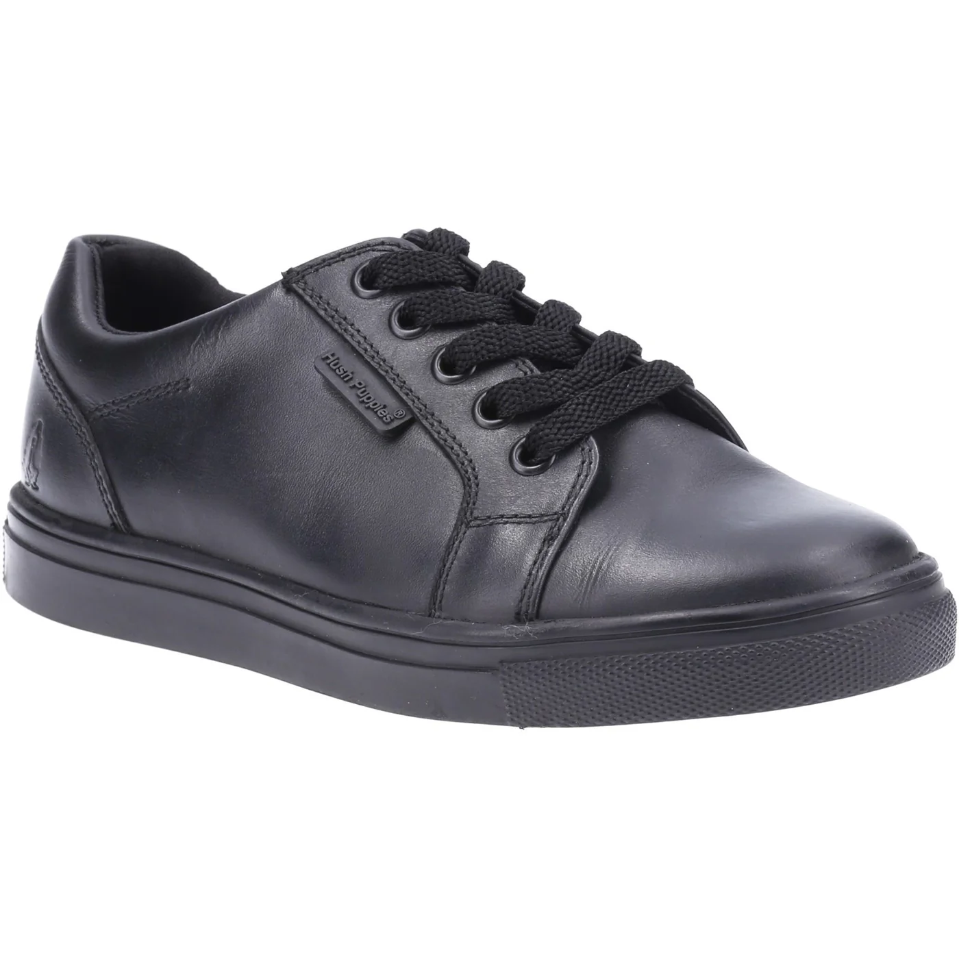 HU-SH-2099 (1) Hush Puppies Sam Kids School Shoes - Image 1