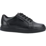 Hush Puppies Sam Leather Memory Foam Junior Kids Boys School Shoes