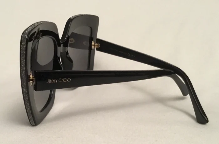 JIMMY CHOO AURI/G/S 80790 53-22-145 Black/ Gray Lens Women’s Sunglasses - Image 6