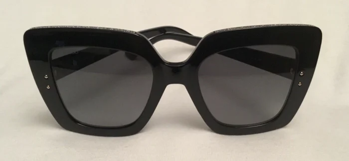 JIMMY CHOO AURI/G/S 80790 53-22-145 Black/ Gray Lens Women’s Sunglasses - Image 5