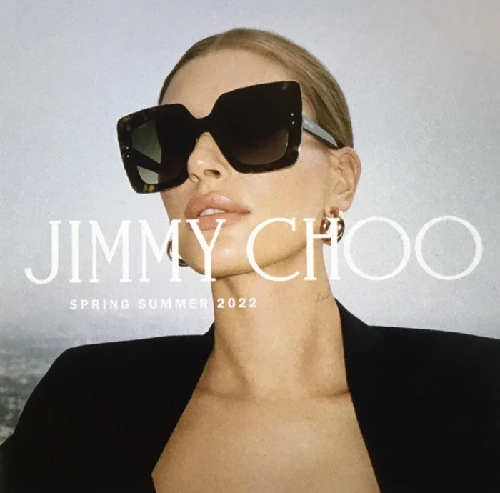 JIMMY CHOO AURI/G/S 80790 53-22-145 Black/ Gray Lens Women’s Sunglasses - Image 4