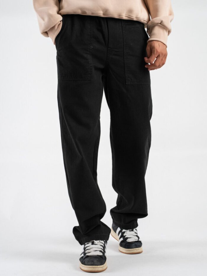 ONLY&SONS Pantalone loose fit con coulisse in vita con tasche SINUS 22030239 Black - Image 3