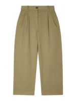Women's long trousers, model W2R-344T-P30879-34, color Green.