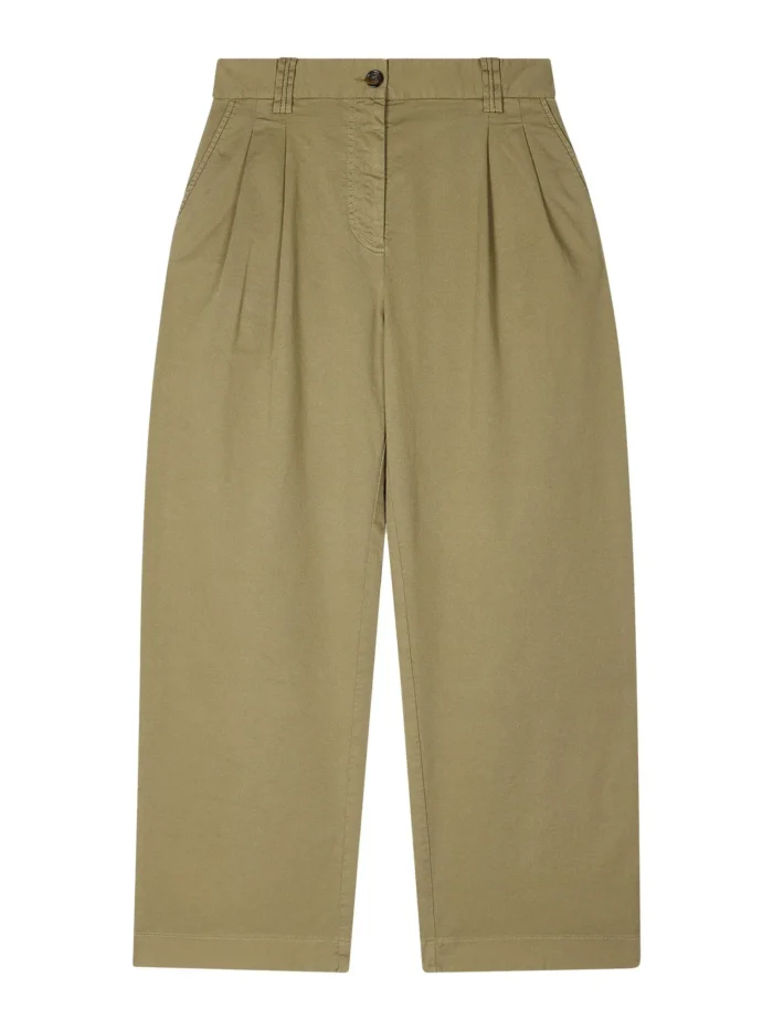 Women's long trousers, model W2R-344T-P30879-34, color Green. - Image 3