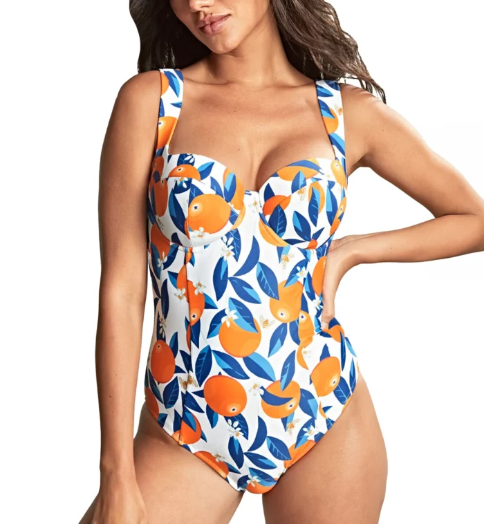 Panache Monica Balcony Underwire Swimsuit (SW1850) - Sicily Print - Image 3
