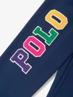 Ralph Lauren Kids Girls Polo Joggers in Navy - Image 4