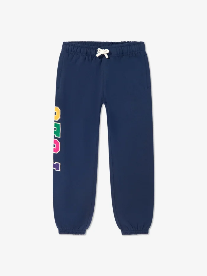 Ralph Lauren Kids Girls Polo Joggers in Navy - Image 3