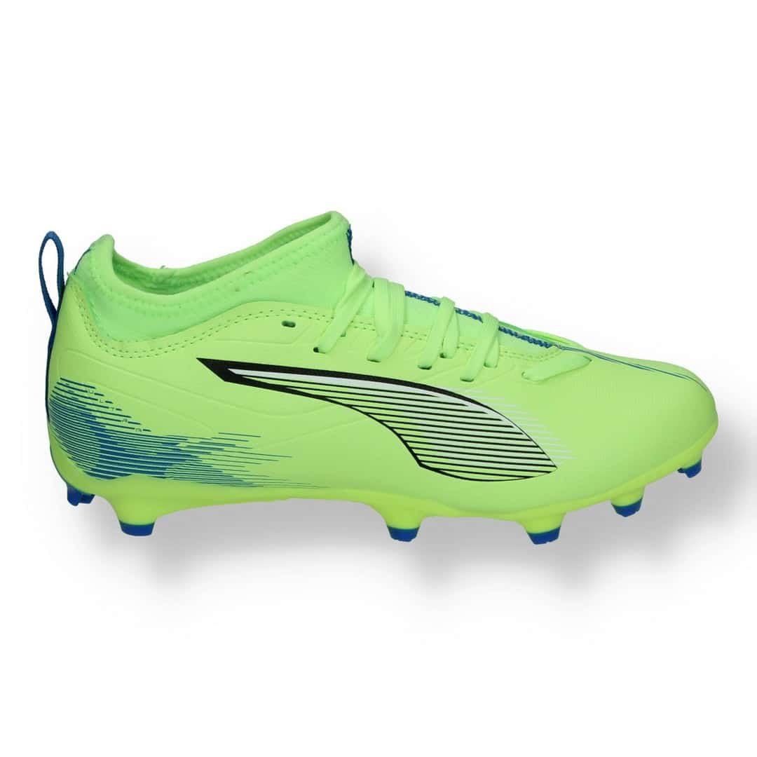 PU-SH-1731 (2) Puma Ultra 5 Match FG/AG JR Kids Football Game Boots Boys Shoes Yellow 108096-03 - Image 1