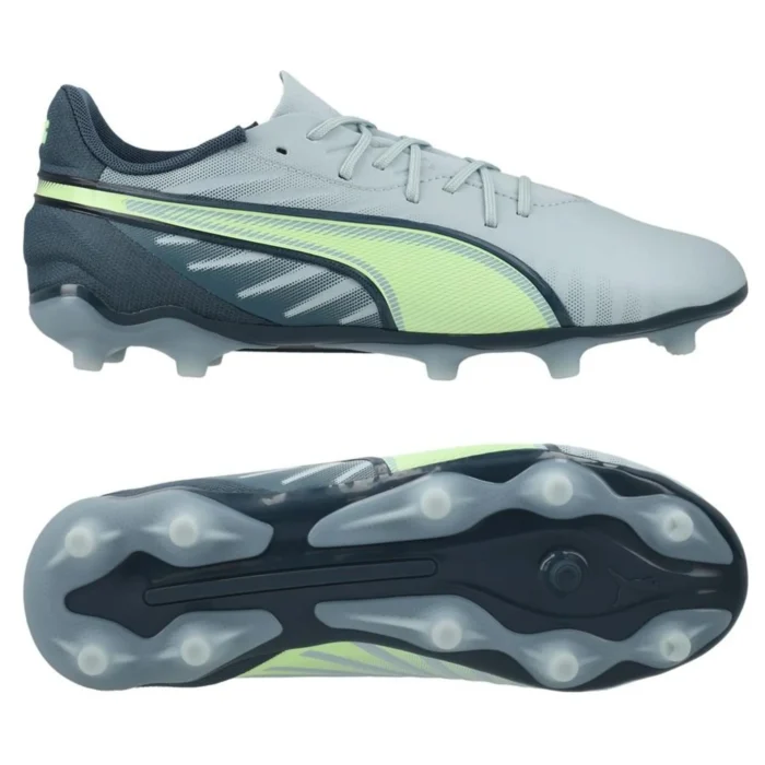 PUMA King Match FG/AG Lights Out - Frosted Dew/Fizzy Apple/Gray Skies Kids - Image 3