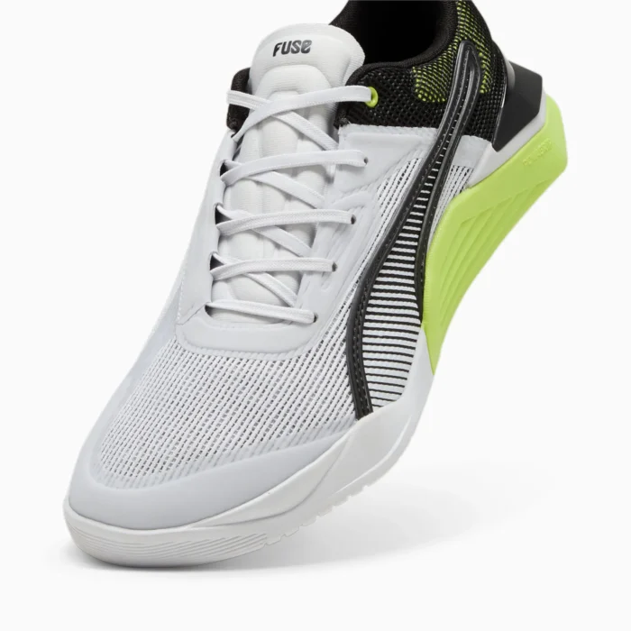 Puma Men's Training Fuse 3.0 Trainers - Grey, Silver Mist-Lime - Image 9