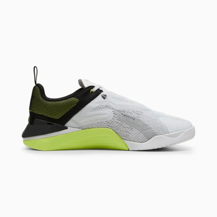 Puma Men's Training Fuse 3.0 Trainers - Grey, Silver Mist-Lime - Image 2