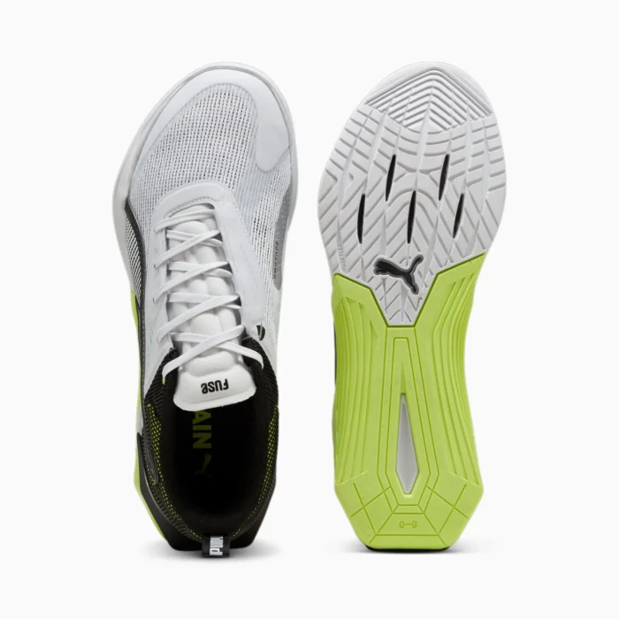 Puma Men's Training Fuse 3.0 Trainers - Grey, Silver Mist-Lime - Image 7