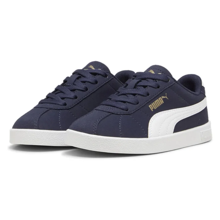 PUMA Kids' Club II PS Trainers, Navy - Image 3