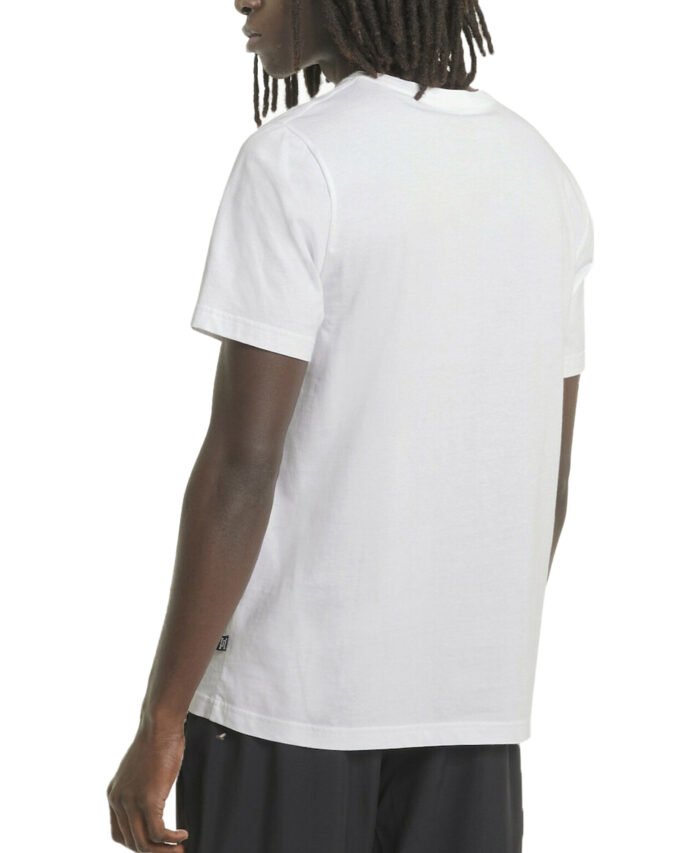 PUMA ESS LOGO TEE 586666-02 White - Image 2