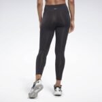 Women's Reebok high rise leggings - black - HT6031 - Image 3
