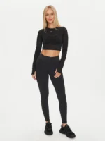 Technical T-Shirt Studio Mesh LS Top 100075380 Black Slim Fit - Image 3