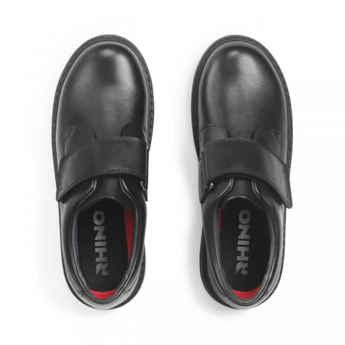 Glint School Shoes - Black Leather - Image 2