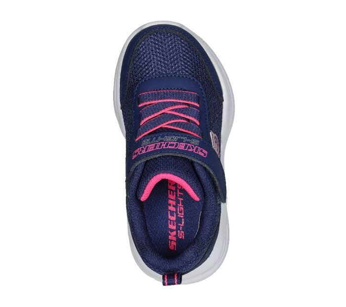 SKECHERS GIRLS' URBAN SHOES BLUE INFANT SOLA GLOW 303715N-NVY - Image 2