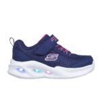 SKECHERS GIRLS' URBAN SHOES BLUE INFANT SOLA GLOW 303715N-NVY