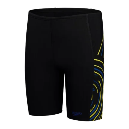 Speedo Plastisol Placement Jammer (Black/Blue) – Boys