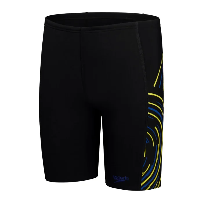 Speedo Plastisol Placement Jammer (Black/Blue) – Boys - Image 3