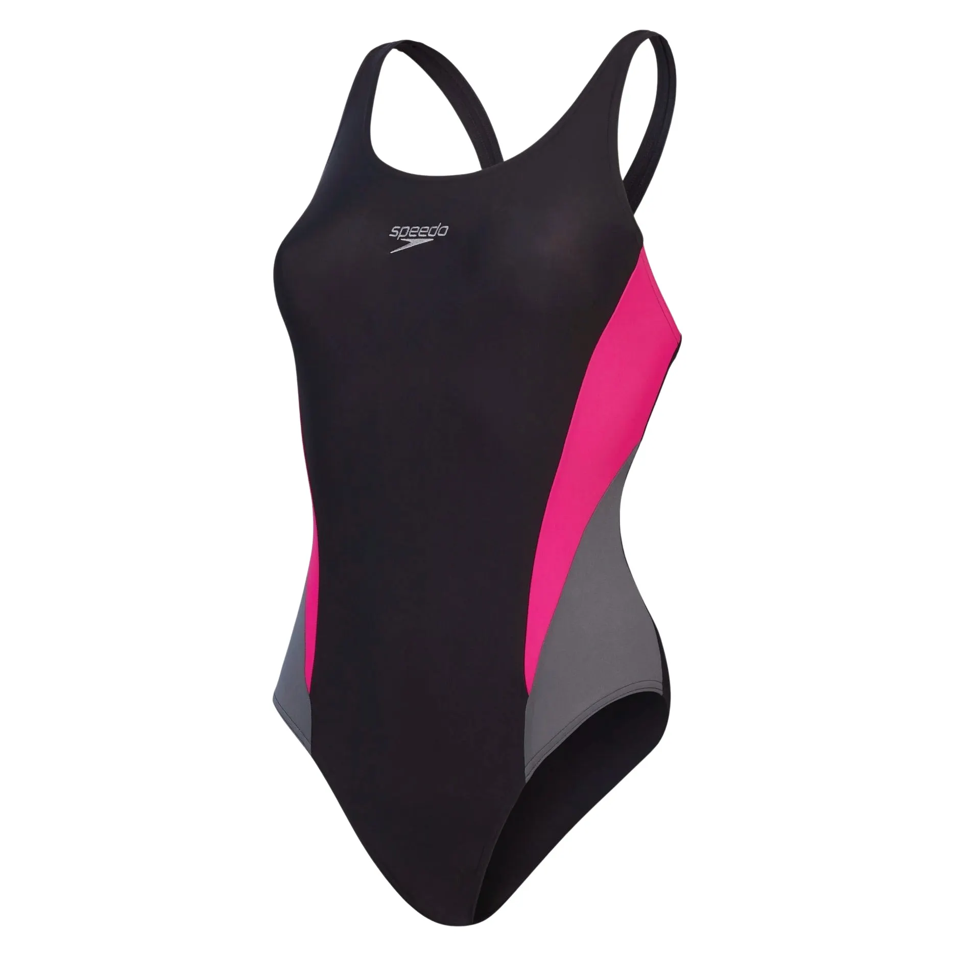 SP-SW-1994 (2) SpeedoColourblock Splice 2.0 Muscleback Swimsuit Women - Image 1