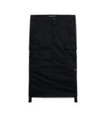 BLACK MIDI MILITARY SKIRT - Image 2