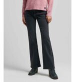 FLARED MID-RISE SKINNY JEANS BLACK