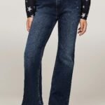 Tommy Hilfiger Girls Star Bootcut Denim Jean, Blue