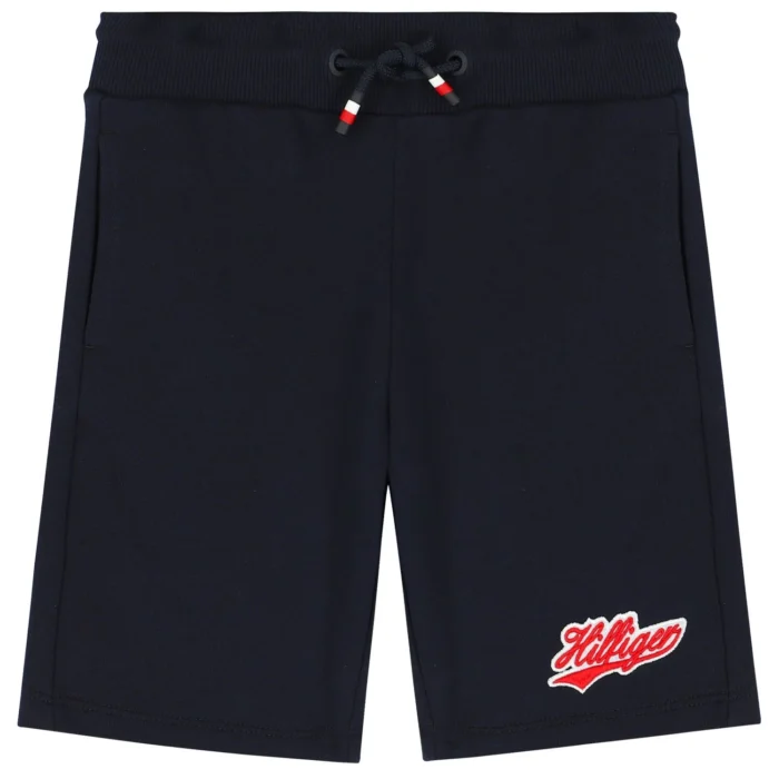 Tommy HilfigerBoys Navy Blue Logo Shorts - Image 3