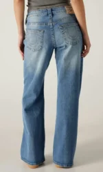 Medium wash mid rise loose fit vid ‘Bobbi” jeans True Religion - Image 3