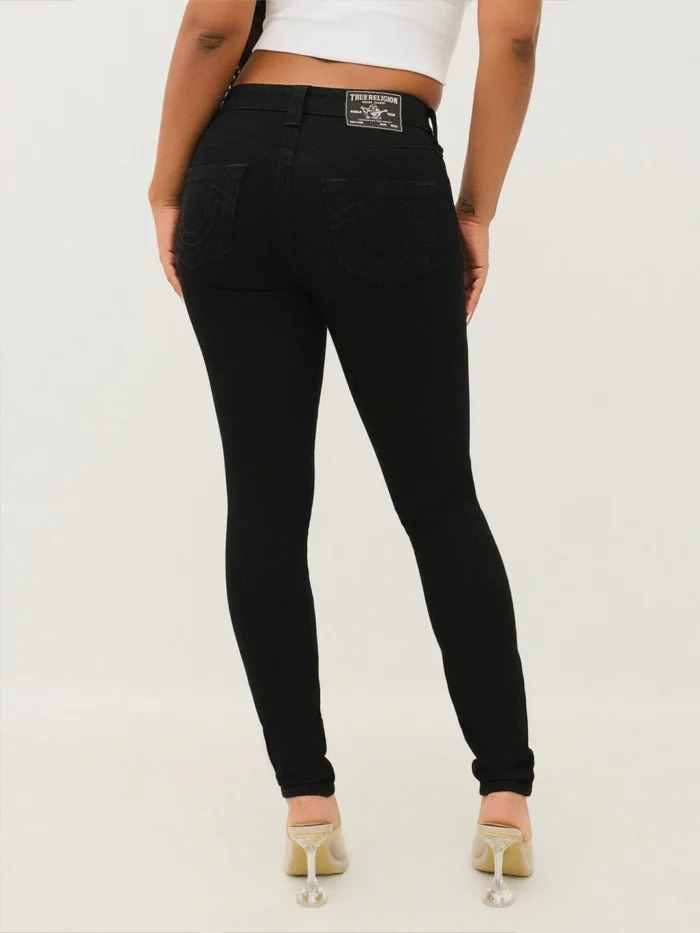 TRUE RELIGION Women Black SN Skinny Fit Jeans - Image 3