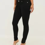 TRUE RELIGION Women Black SN Skinny Fit Jeans