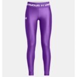 UNDER ARMOUR GIRLS HEATGEAR LEGGINGS 1373954 purple