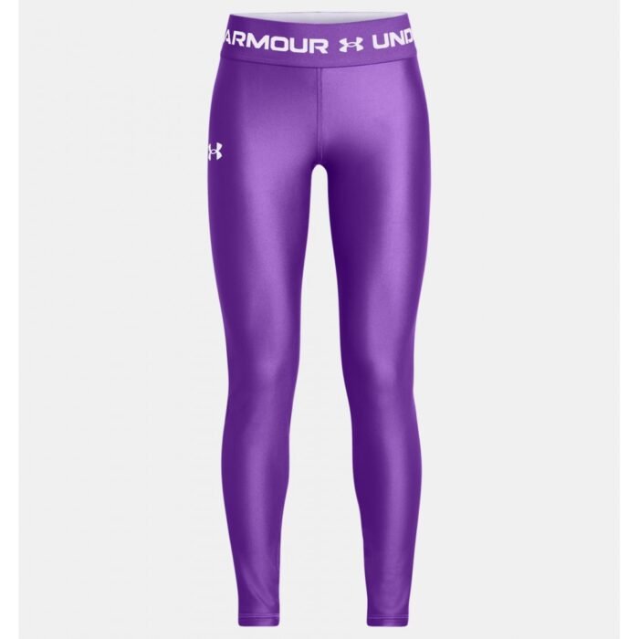 UNDER ARMOUR GIRLS HEATGEAR LEGGINGS 1373954 purple - Image 3