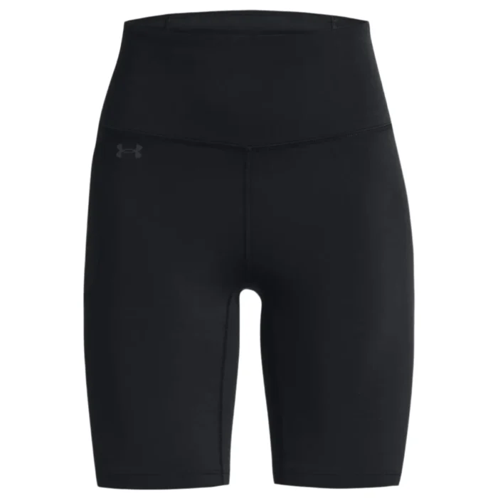 UA Motion 1377088 Women 8" Bike Shorts - Black/Jet Gray - Image 3