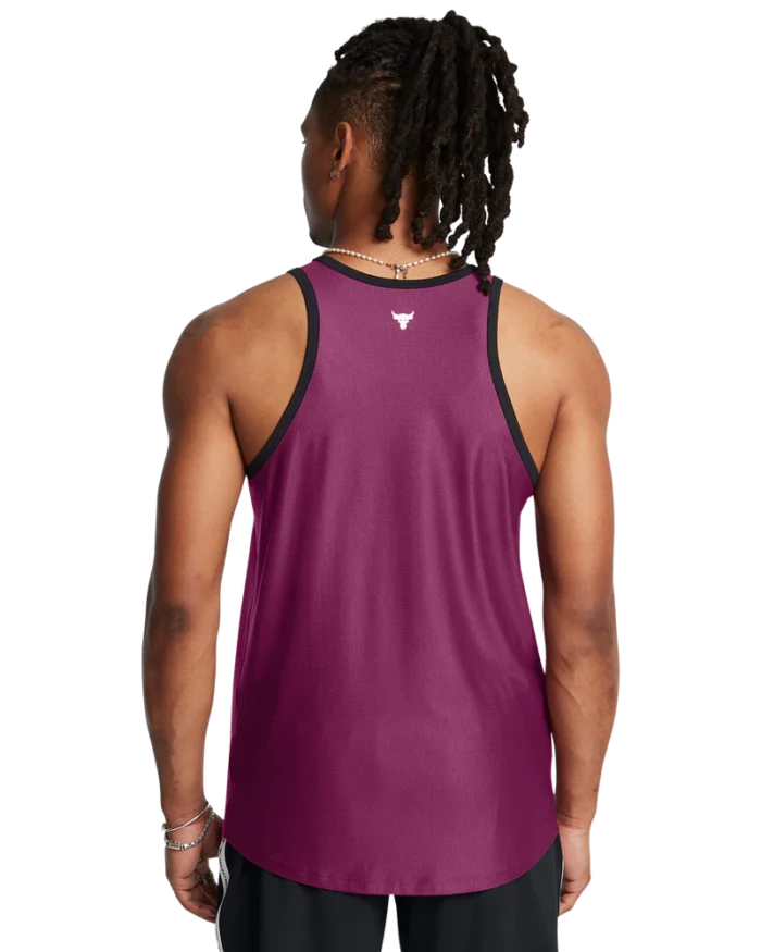 Men's Project Rock Mesh Badge Of Honor Tank - Image 2