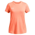 Girls' Under Armour Challenger Training Short Sleeve Flare Orange / White YSM (50 - 54 in)