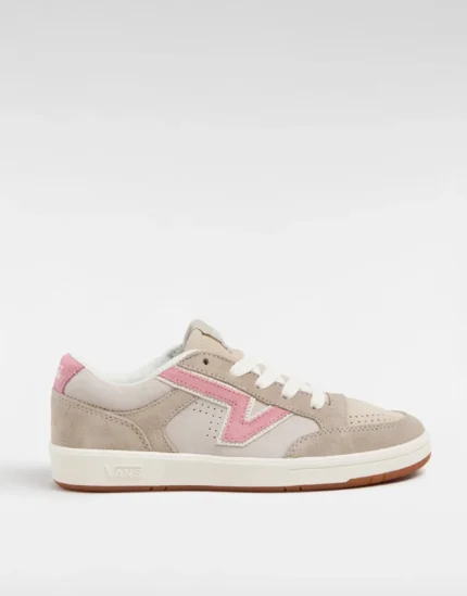 Vans lowland cc trainers in white & pink