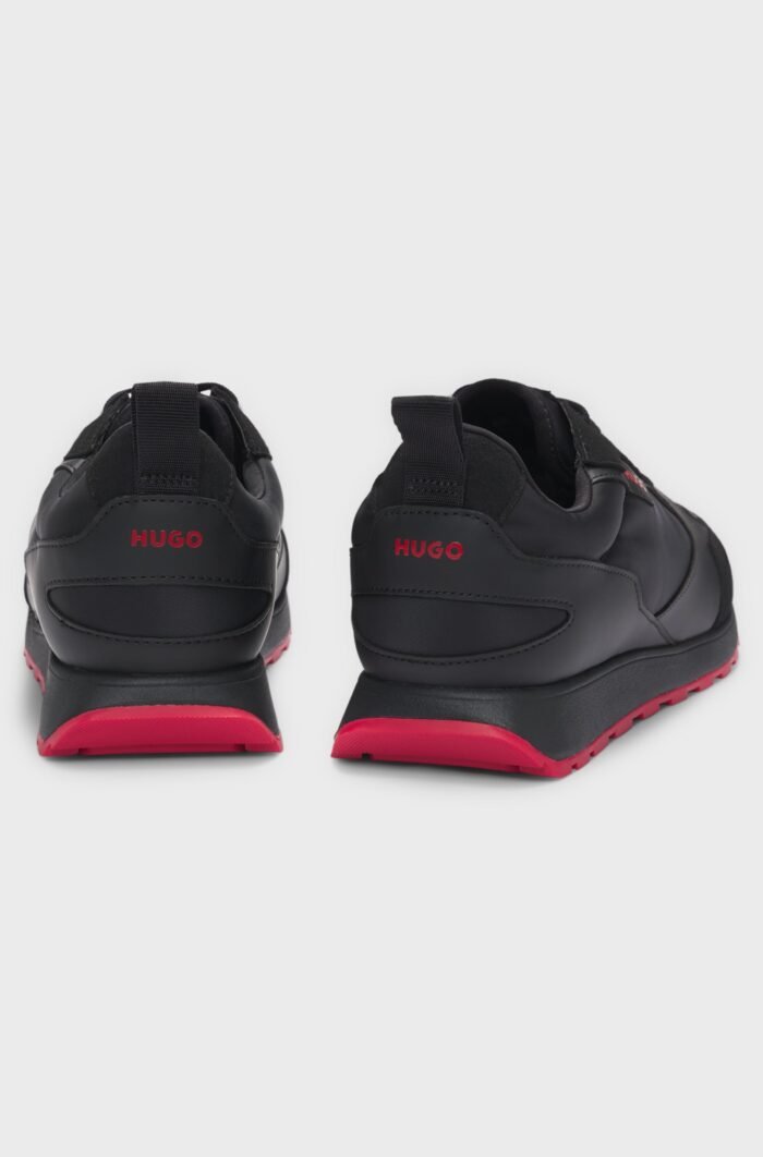 HUGO-Mixed-material trainers with branded accents - Image 3