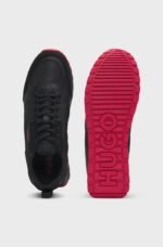 HUGO-Mixed-material trainers with branded accents - Image 5
