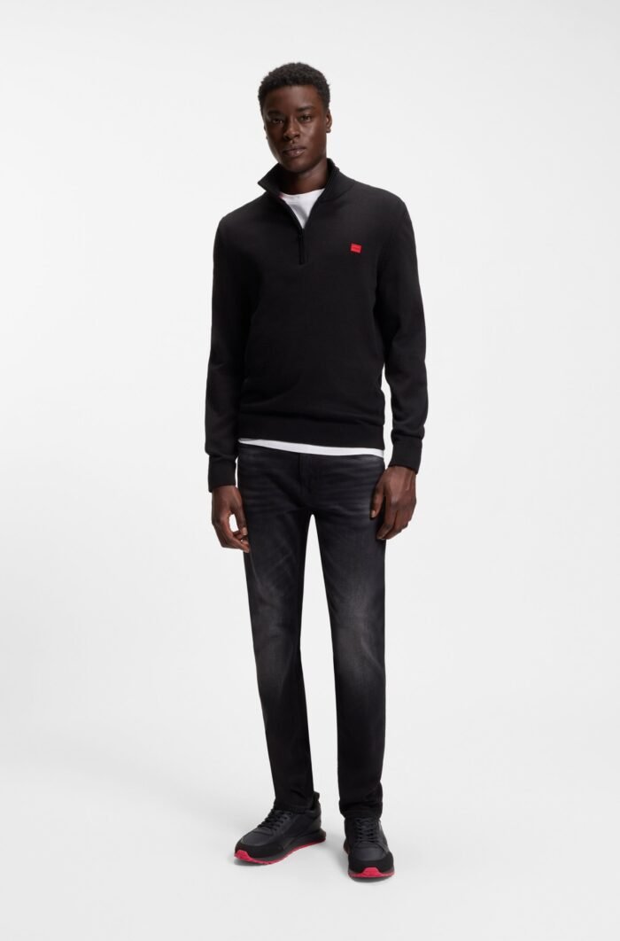 HUGO-Mixed-material trainers with branded accents - Image 6